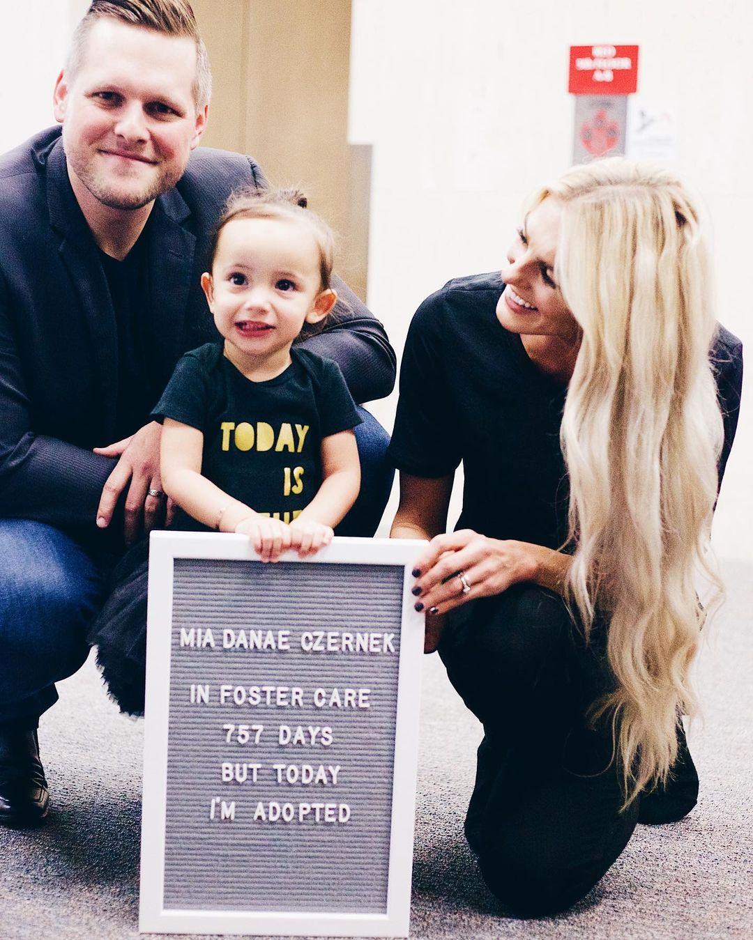 Baby Mia, aged two, on her adoption day. (Courtesy of <a href="https://www.instagram.com/kirstinczernek/">Kirstin Czernek</a>)
