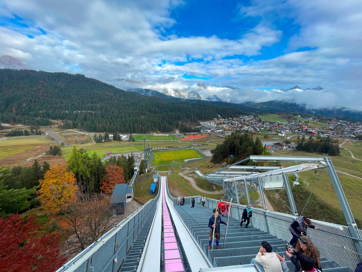 A ski jump at Seefeld Sports Arena in Tirol, Austria. (Janna Graber)