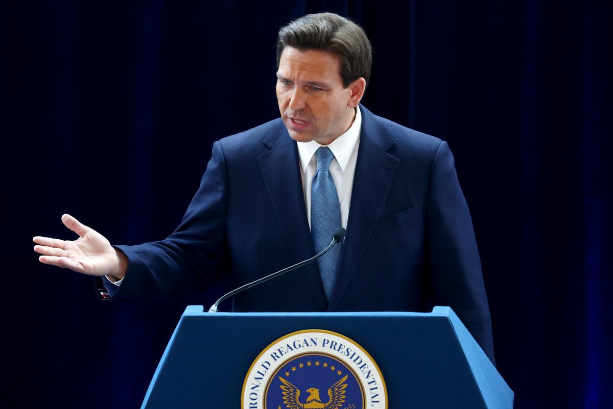 DeSantis Takes Swipe at Newsom in California Speech