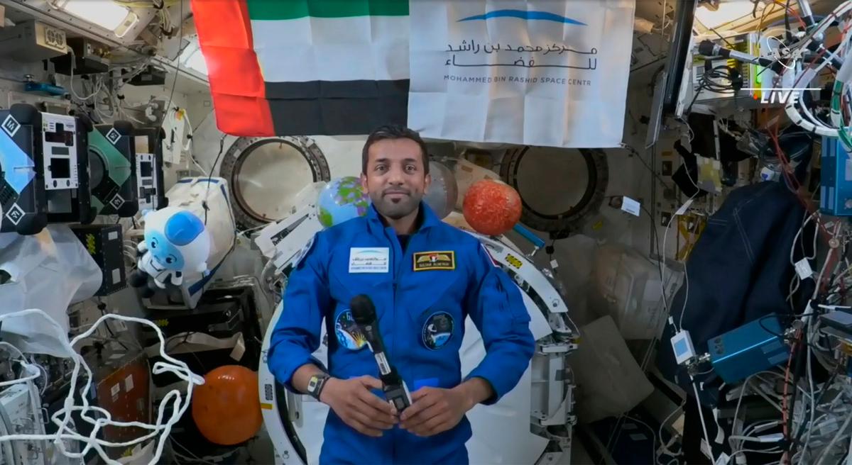 Latest Astronaut From UAE Getting Used to Space