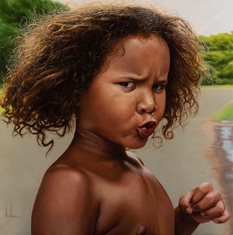 "Child Fighter" by Philippe Lhuillier. (NTD International Figure Painting Competition)