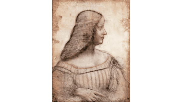 A portrait of Isabella d'Este by Leonardo da Vinci. (Public Domain)