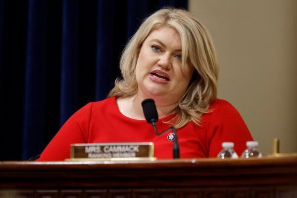Rep. Kat Cammack (R-Fla.) questions Federal Emergency Management Agency Administrator Deanne Criswell during a hearing at the Cannon House Office Building on Capitol Hill in Washington on June 14, 2022. (Chip Somodevilla/Getty Images)