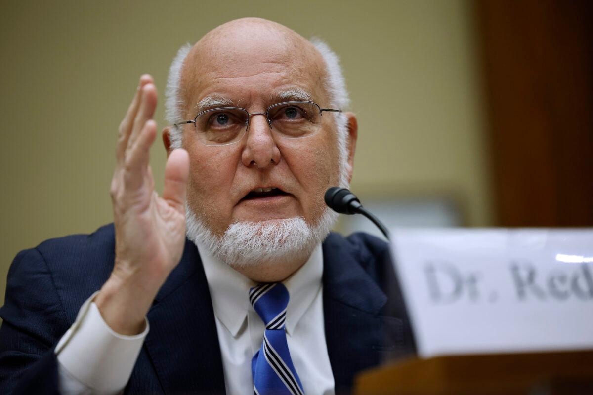 Dr. Robert Redfield, former director of the Centers for Disease Control and Prevention, testifies before Congress in Washington on March 8, 2023. (Chip Somodevilla/Getty Images)