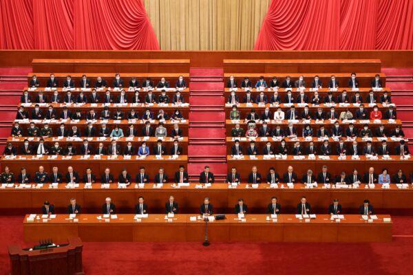 Chinese President Xi Jinping attends the opening of the first session of the 14th National People's Congress at The Great Hall of People in Beijing, China, on March 5, 2023. (Lintao Zhang/Getty Images)