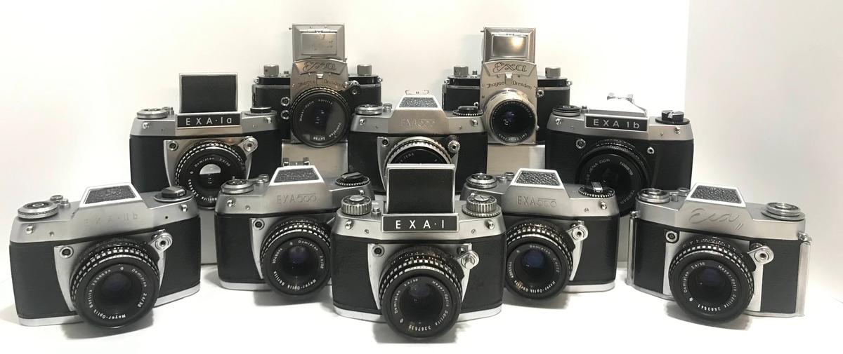 Exa cameras from the collection. (Courtesy of Fridrik)