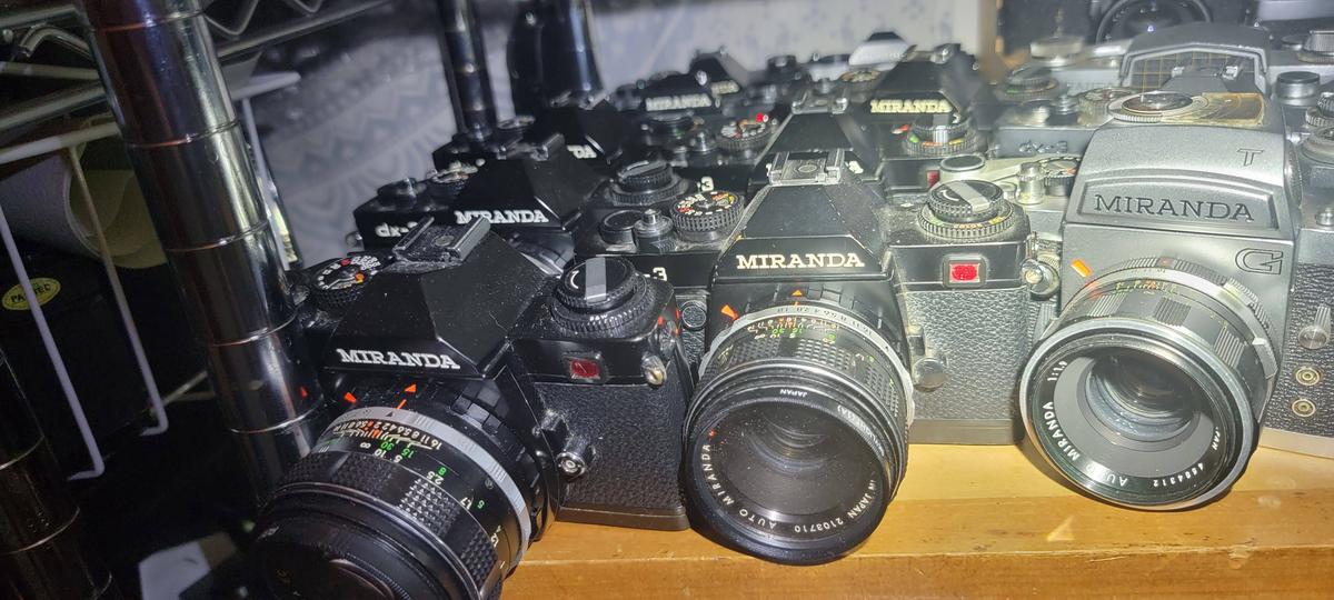 More Miranda cameras from the collection. (Courtesy of Fridrik)