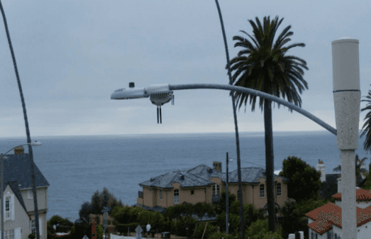 A street light equipped with a camera and license plate reader in San Diego. (Courtesy of the City of San Diego)