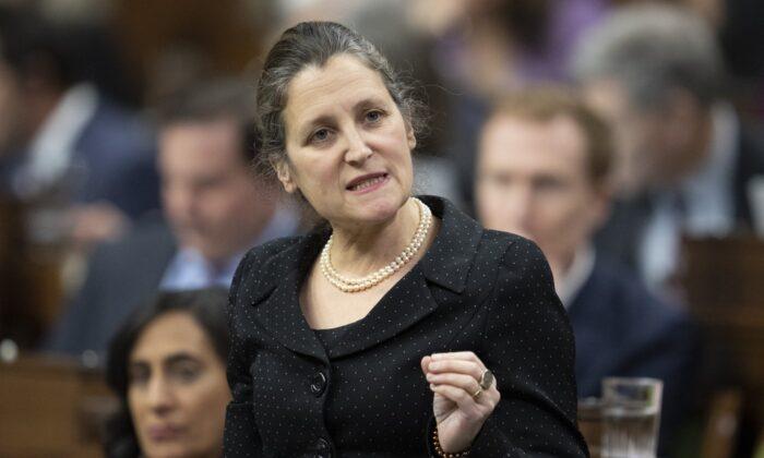 Canada’s 2023 Federal Budget Coming March 28: Finance Minister Chrystia Freeland