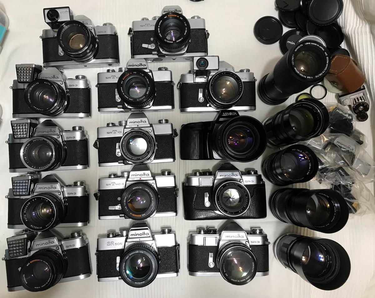 Minolta cameras from the camera collection. (Courtesy of Fridrik)