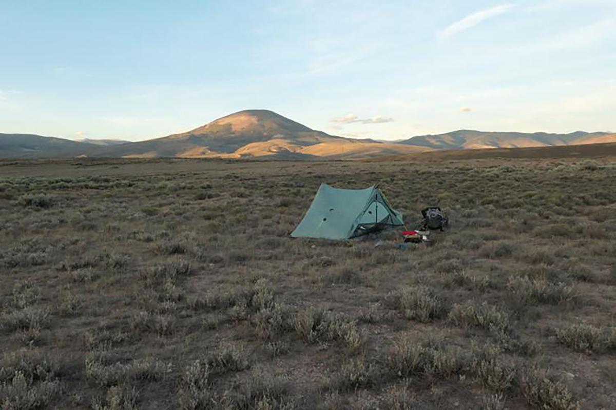 India Wood's camp east of Gunnison during her walk across southwest Colorado. (Courtesy of India Wood/TNS)