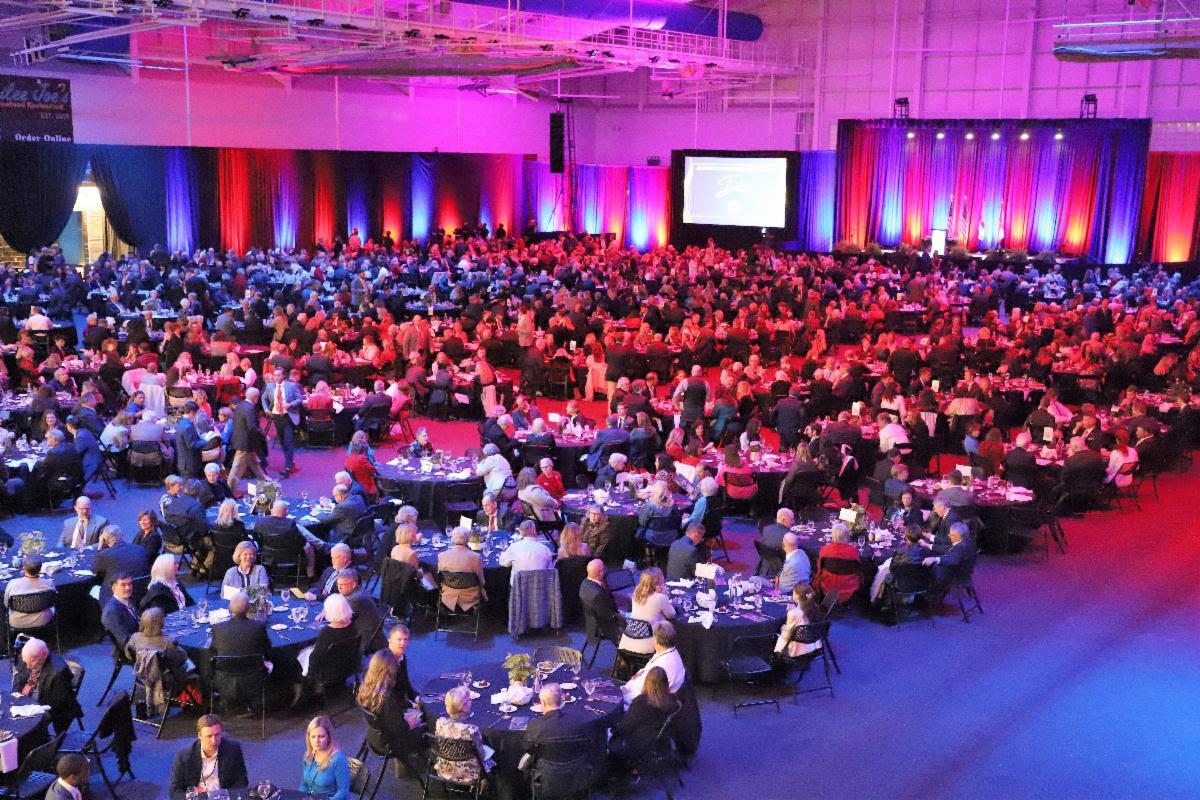 Over 1700 people turned out to see Florida Gov. Ron DeSantis at the Alabama Republican Party 2023 Winter Dinner at the Finley Center in Hoover, Ala., on March 9, 2023. (Courtesy of ALGOP/Grady Thornton)