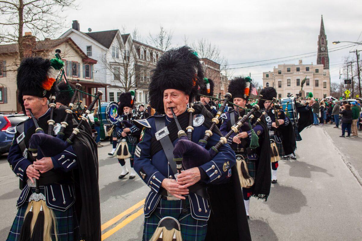 St. Patrick's Day parade in Goshen. N.Y., on March 12, 2023. (Petr Svab/The Epoch Times)