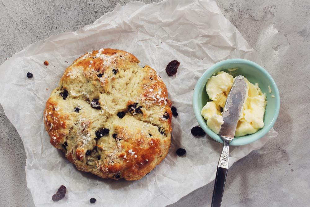 Butter, raisins, and currants are popular modern additions to soda bread.(vm2002/Shutterstock)