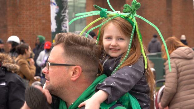 Philadelphia St. Patrick’s Day Parade was held on March 12, 2023. (William Huang/The Epoch Times)