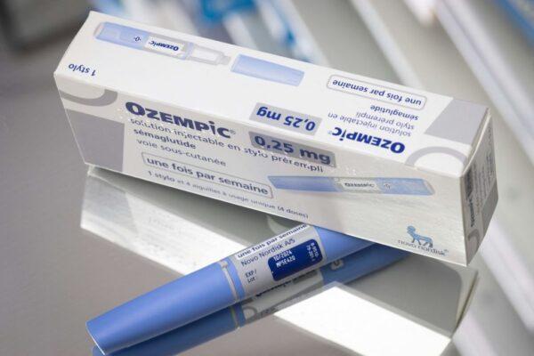 This photograph taken on February 23, 2023, in Paris, shows the anti-diabetic medication "Ozempic" (semaglutide) made by Danish pharmaceutical company "Novo Nordisk". (Photo by Joel Sage/AFP via Getty Images)