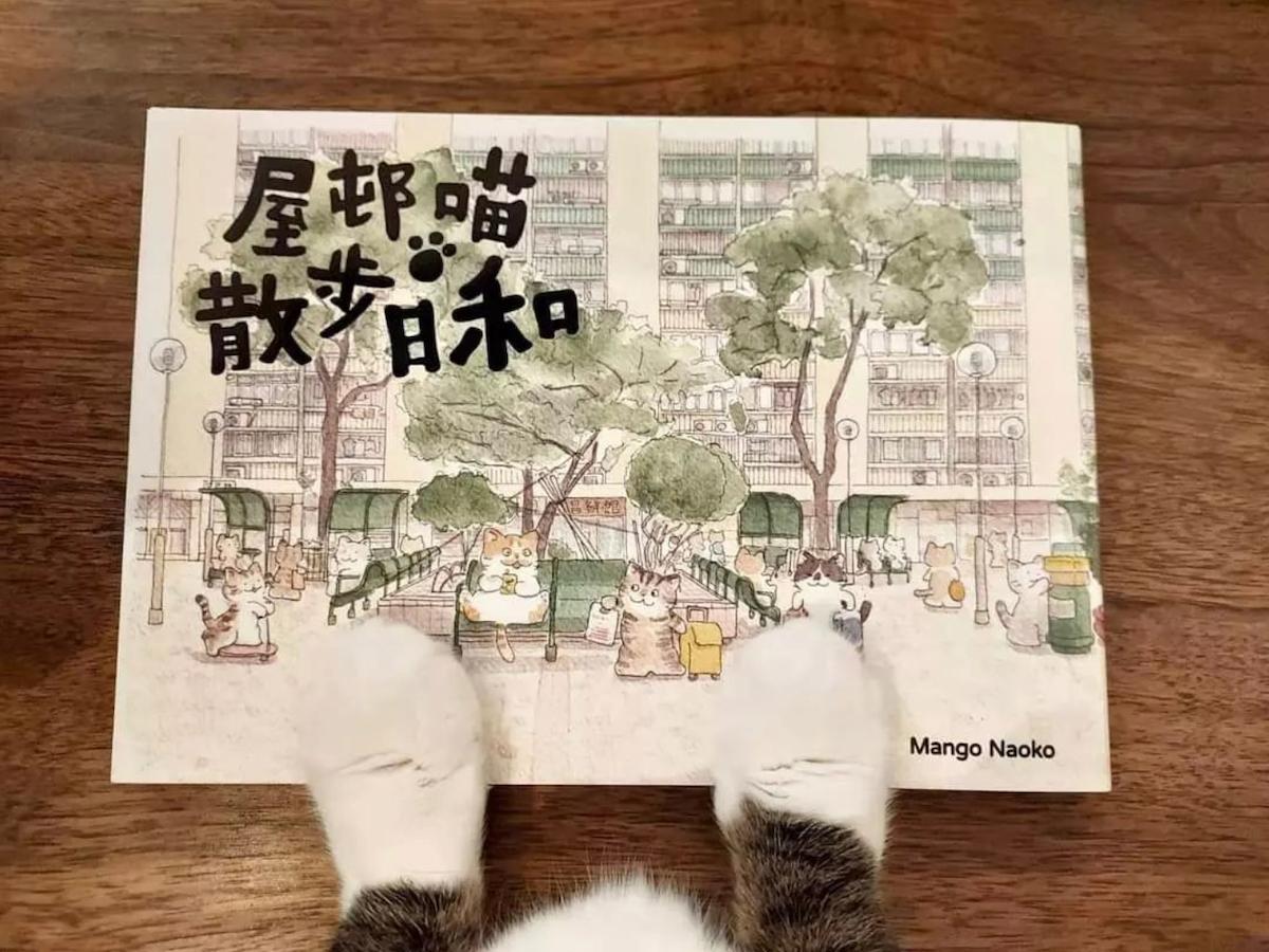 In 2022, Mango Naoko released "House Meow On a Sunny Day," which shares the characteristics of old-style housing estates in Hong Kong. The photo was taken in November 2022 in Hong Kong. (Courtesy of Eddie Chan)