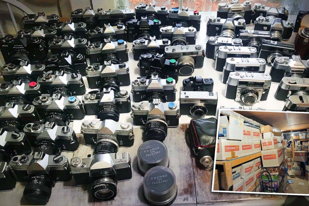 Couple Clear Out Storage Unit, Stumble On Collection of 1,000 Vintage Cameras Worth $200,000