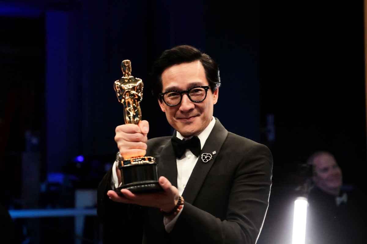 On March 12, 2023, Pacific Time in Los Angeles, Jonathan Ke Huy Quan won Best Supporting Actor at the 95th Academy Awards. (Al Seib/AMPAS via Getty Images）