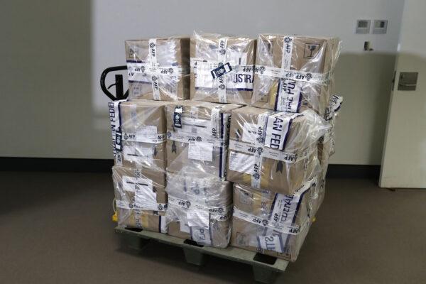 Cocaine seized by the Victorian Joint Organised Crime Taskforce is seen in Melbourne, Australia, on Nov. 30, 2017. (Robert Cianflone/Getty Images)