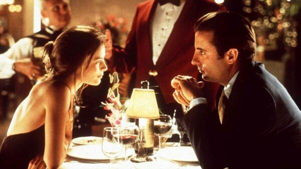 Dagney (Gabrielle Anwar) meets Jimmy "the Saint" (Andy Garcia), in "Things to Do in Denver When You're Dead." (Miramax)
