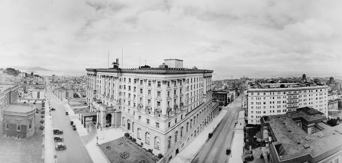 Fairmont Hotel in San Francisco, circa 1920. Library of Congress. (Public Domain)