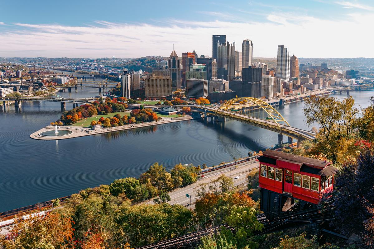 A view of Pittsburgh from Duquesne Incline. (Dustin McGrew/Visit Pittsburgh)