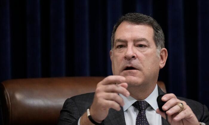 Committee chairman Rep. Mark Green (R-Tenn.) speaks during a House Homeland Security Committee hearing in Washington on Feb. 28, 2023. (Drew Angerer/Getty Images)