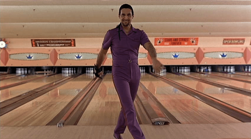 Jesus Quintana (John Turturro), bowling for a rival team, "rolls a mean game," in "The Big Lebowski." (Gramercy Pictures)