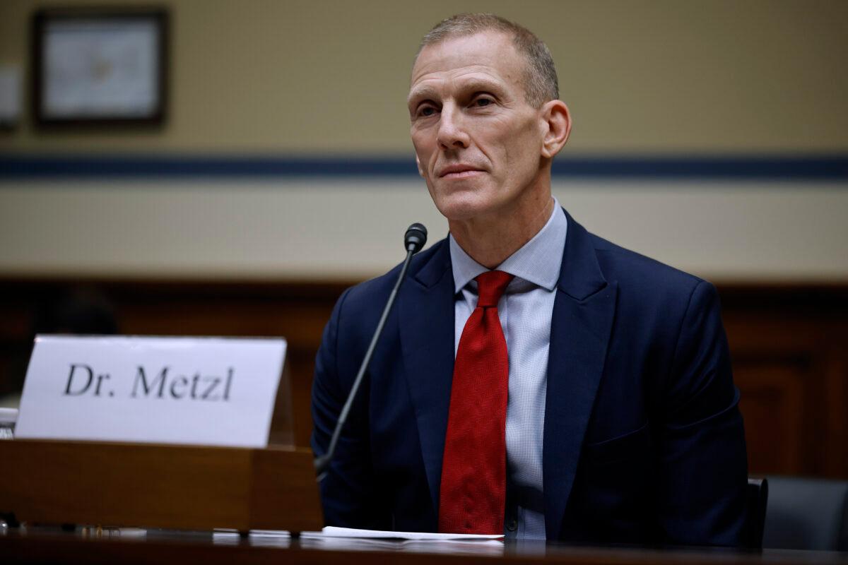 Atlantic Council Senior Fellow Dr. Jamie Metzl testifies to the House Select Subcommittee on the Coronavirus Pandemic in the Rayburn House Office Building on Capitol Hill in Washington, on March 08, 2023. (Chip Somodevilla/Getty Images)