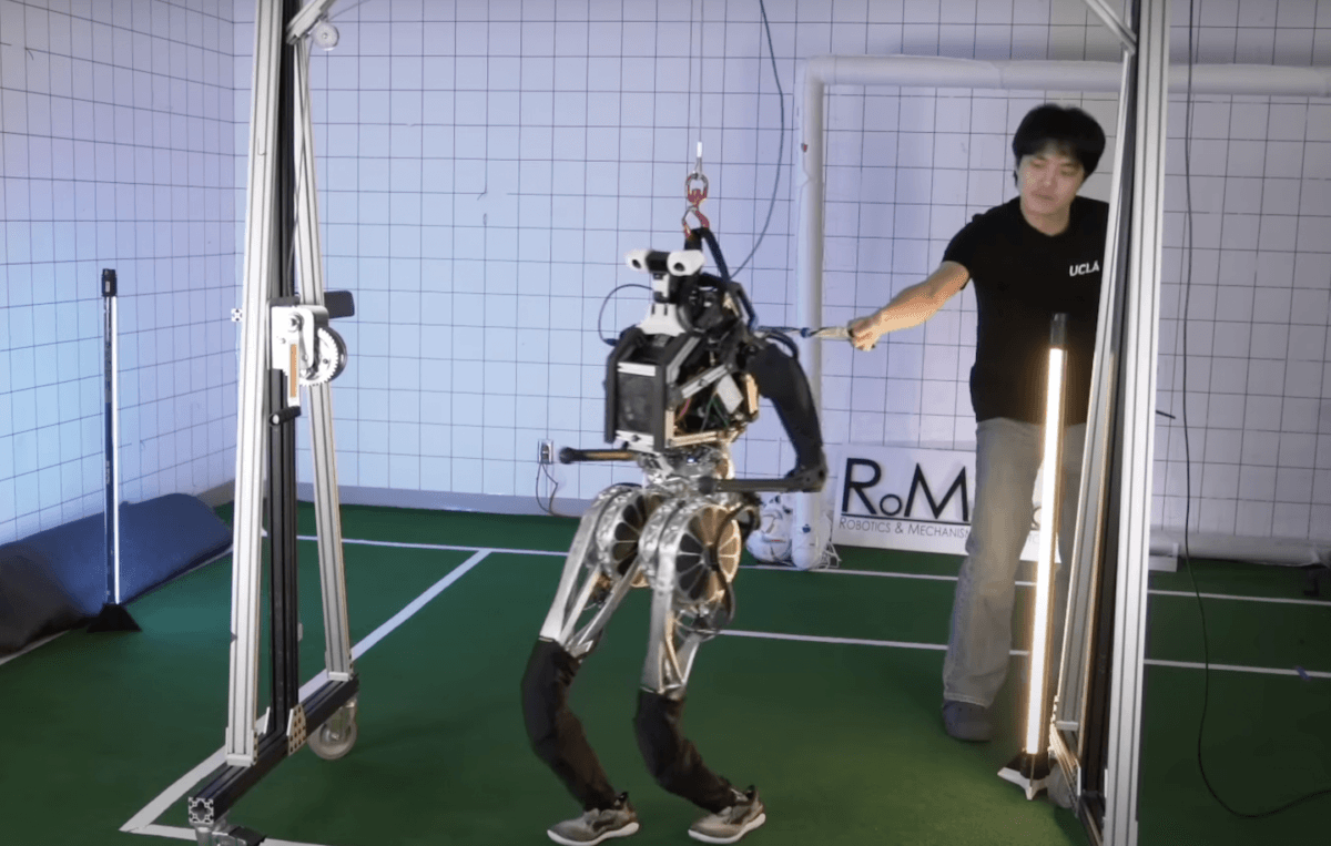 The Artemis robot (Advanced Robotic Technology for Enhanced Mobility and Improved Stability), created by UCLA researchers. (Courtesy of UCLA Robotics and Mechanisms Laboratory)