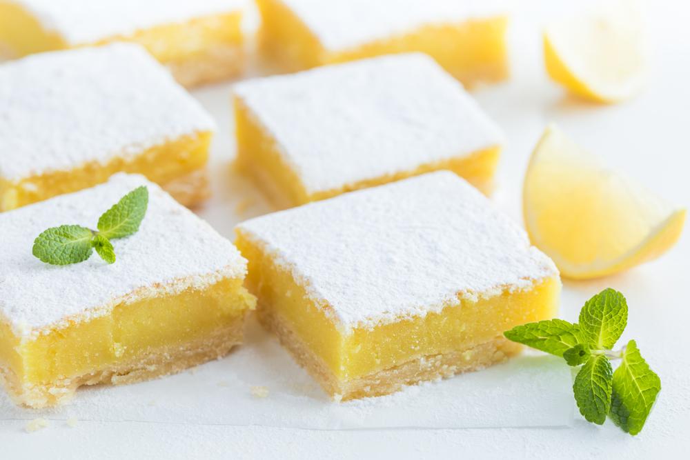An intensely lemony filling and wallop of tartness is balanced with just enough sweetness and salt in these lemon bars. (Anna Shepulova/Shutterstock)