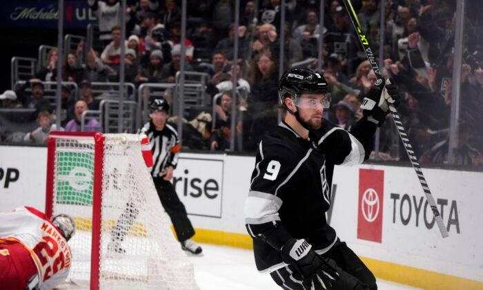 Kempe Leads Kings Into 1st Place With 8–2 Win Over Flames