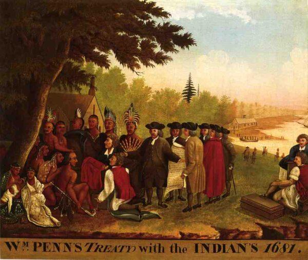 "Penn's Treaty," 1847, by Edward Hicks. (Public Domain)