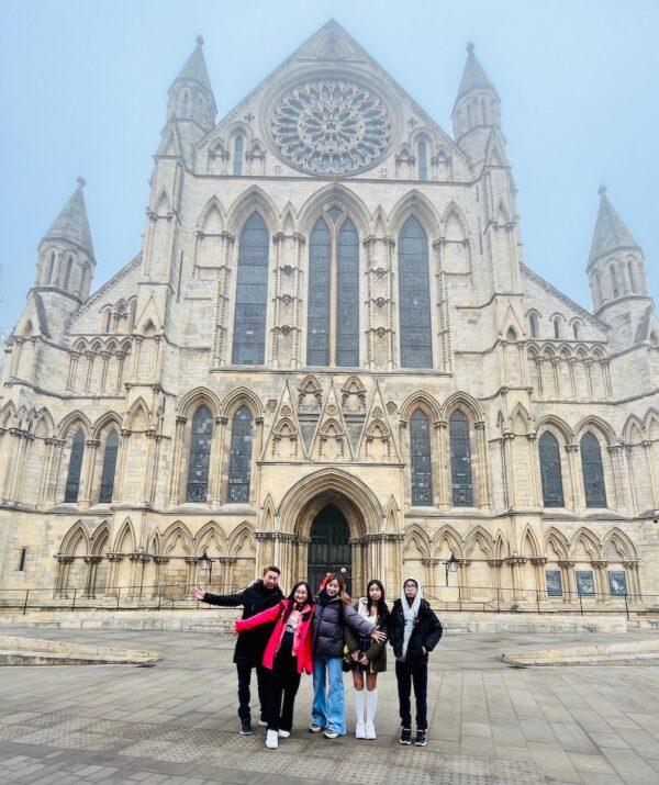 The Gordon's at the York Cathedral. (Courtesy of Gordon Lam)