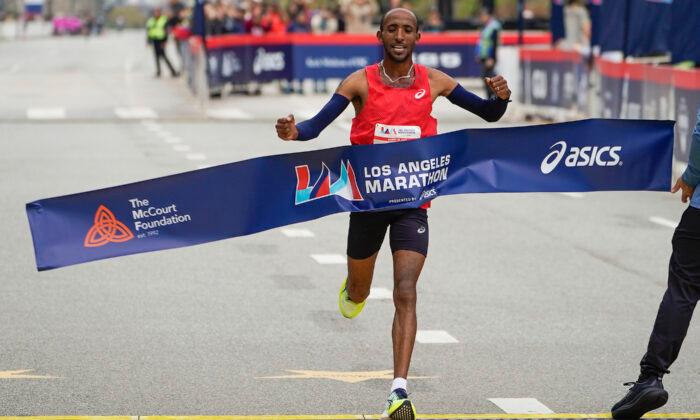 Ethiopia’s Jemal Yimer Wins Los Angeles Marathon