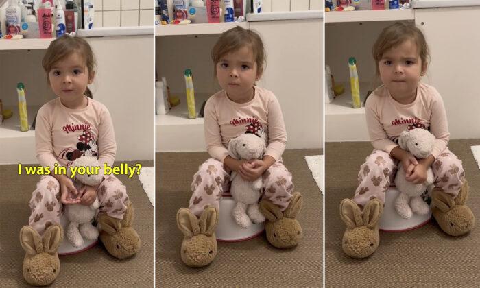 ‘I Was in Your Belly?’: Toddler Has an Adorable Reaction After Seeing Her Mom’s Pregnancy Photos