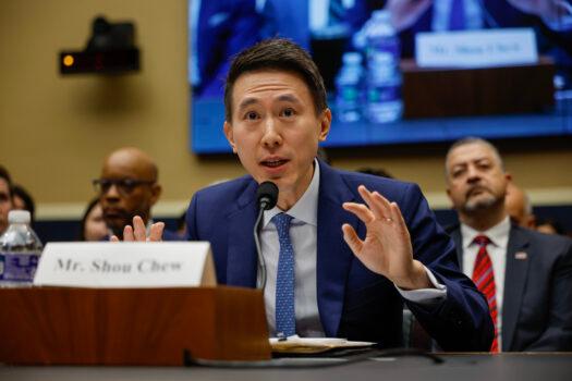 TikTok CEO Chew Shou Zi testifies before the House Energy and Commerce Committee on Capitol Hill in Washington on March 23, 2023. (Photo by Chip Somodevilla/Getty Images)