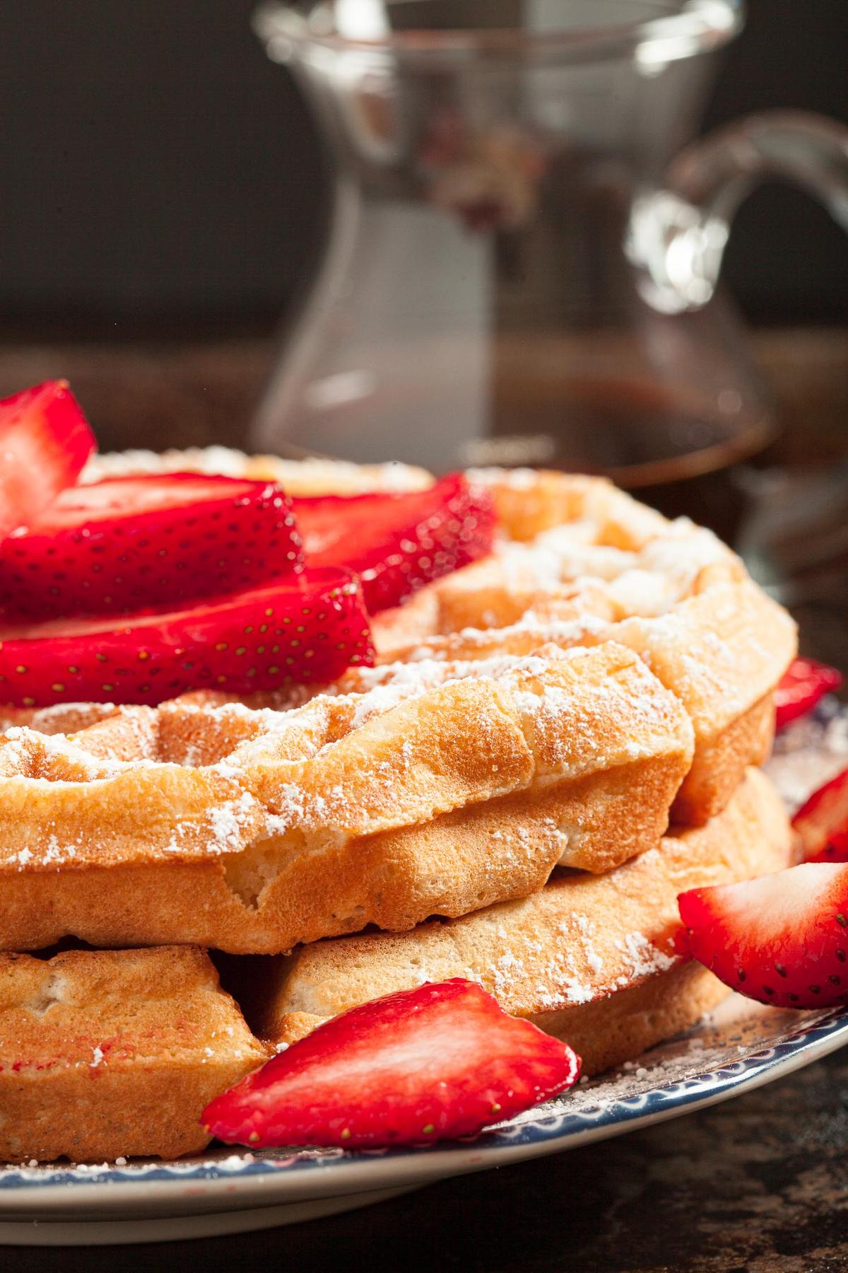 Serve these fluffy Belgian waffles with all your favorite toppings. (Courtesy of Amy Dong)