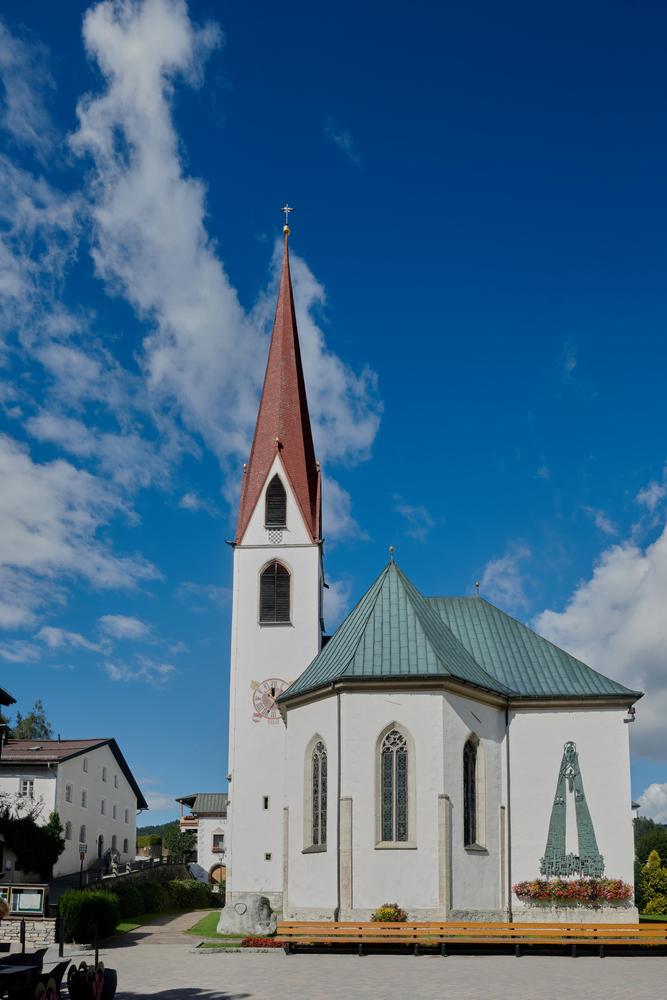 The Parish Church of St. Oswald, Seefeld, is the site of a 1384 miracle and one of Austria's most popular pilgrimage destinations. (Uwe Michael Neumann/Shutterstock)