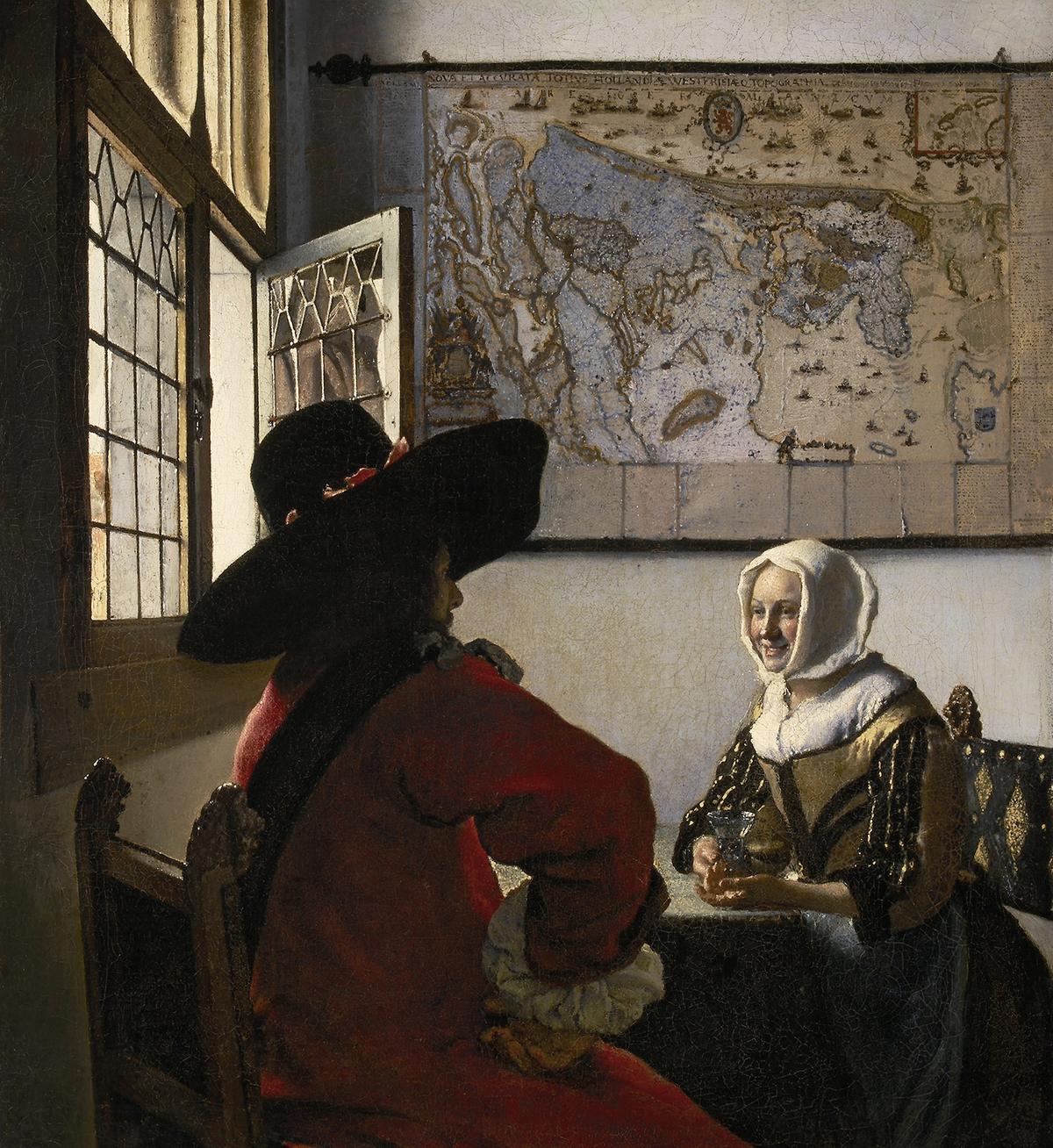 "Officer and Laughing Girl," circa 1657, by Johannes Vermeer. Oil on canvas. The Frick Collection, New York. (Public Domain)