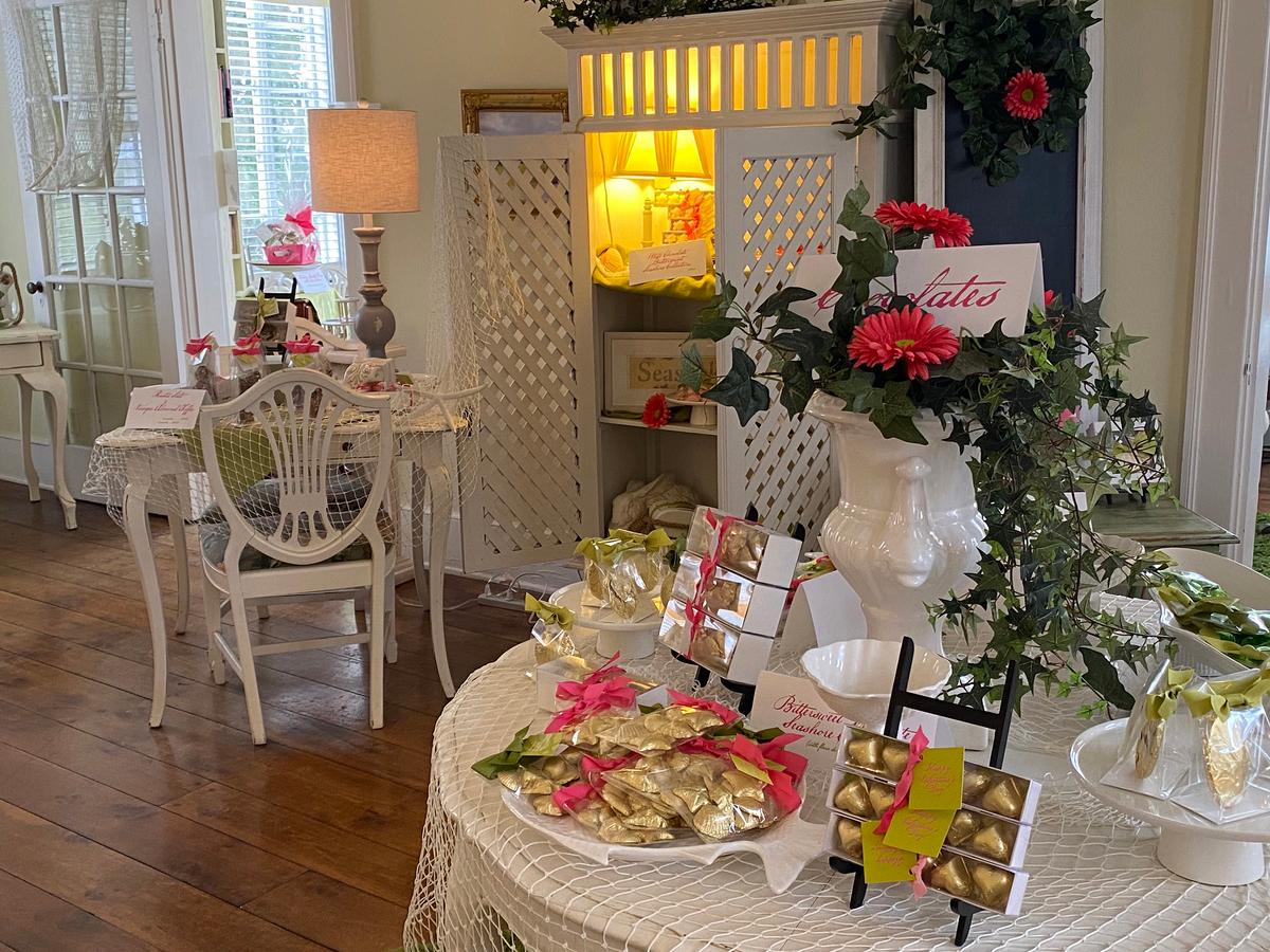 Sugar Marsh Cottage is a colorful chocolate shop in a 1935 historic home on Vernon Square in Darien, Georgia. (Ligaya Figueras/The Atlanta Journal-Constitution/TNS)