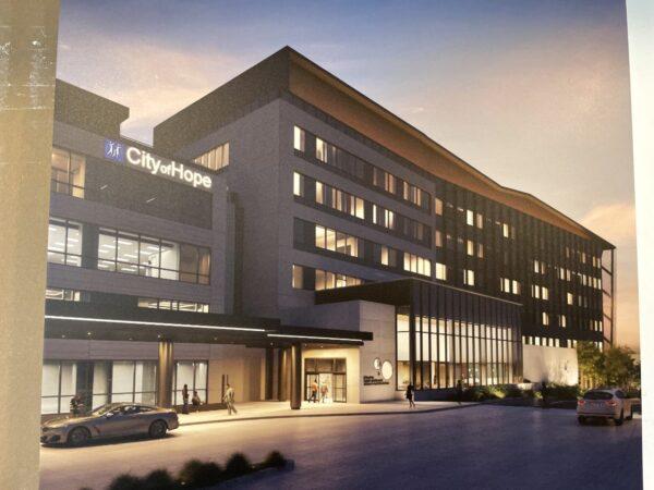 The new hospital's rendition photo. (Courtesy of City of Hope Lennar Foundation Cancer Center)