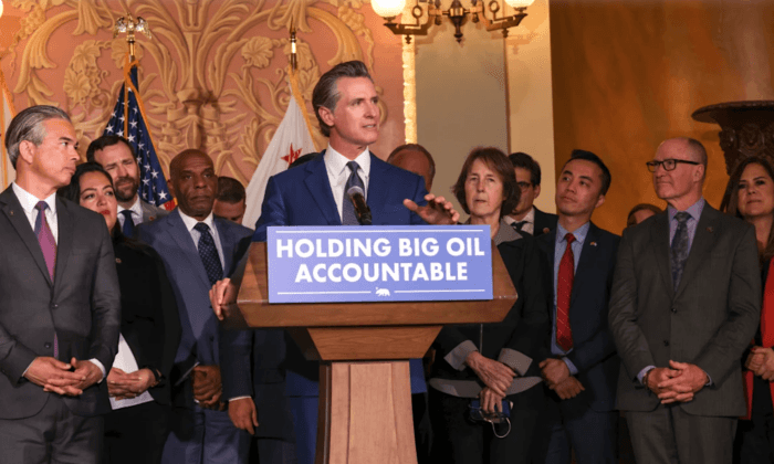 Oil Company Lawsuit Will Boost Pump Prices, Newsom's Presidential Profile
