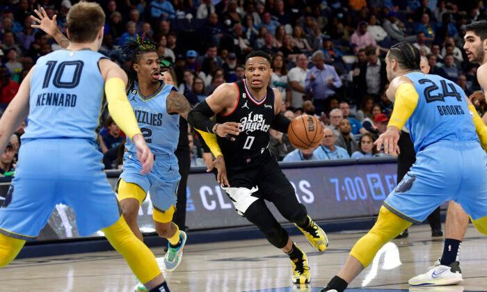 Westbrook Has Season-High 36 Points, Clippers Beat Grizzlies