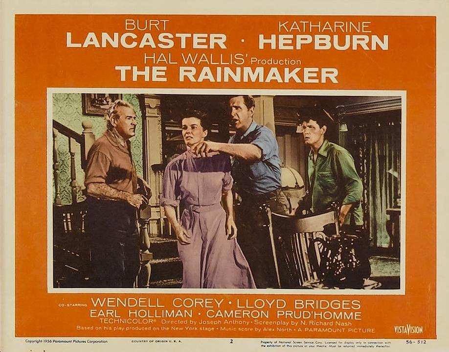 A lobby card for the 1956 film "The Rainmaker." (MovieStillsDB)