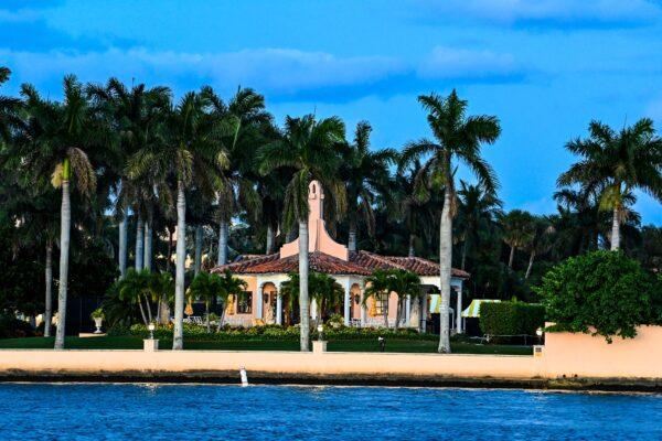 Former President Donald Trump's Mar-a-Lago Club in Palm Beach, Fla., on March 30, 2023. (Chandan Khanna/AFP via Getty Images)