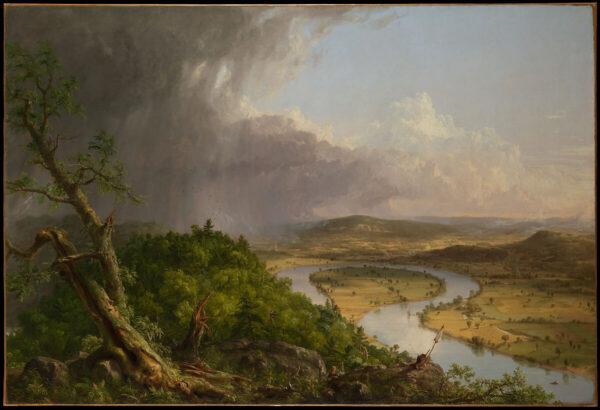 The love of nature may draw some to poetry. “The Oxbow, View From Mount Holyoke, Northampton, Massachusetts, After a Thunderstorm,” 1836, by Thomas Cole. The Metropolitan Museum of Art, New York. (Public Domain)