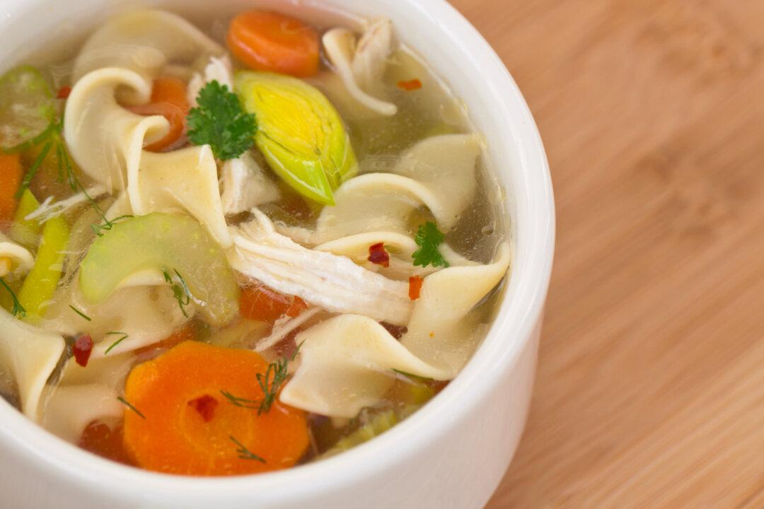 Comforting Chicken Noodle Soup with Homemade Noodles (Recipe)