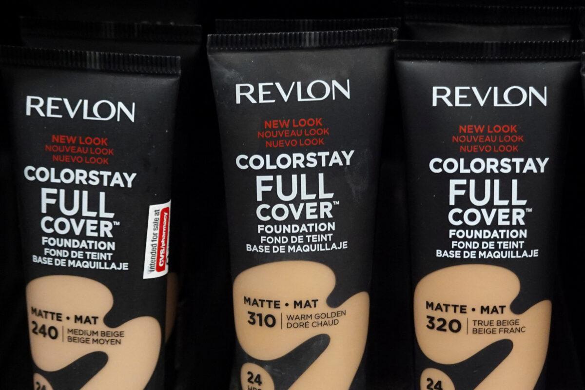 Revlon products for sale in a store in Manhattan, New York, on June 29, 2022. (Andrew Kelly/Reuters)